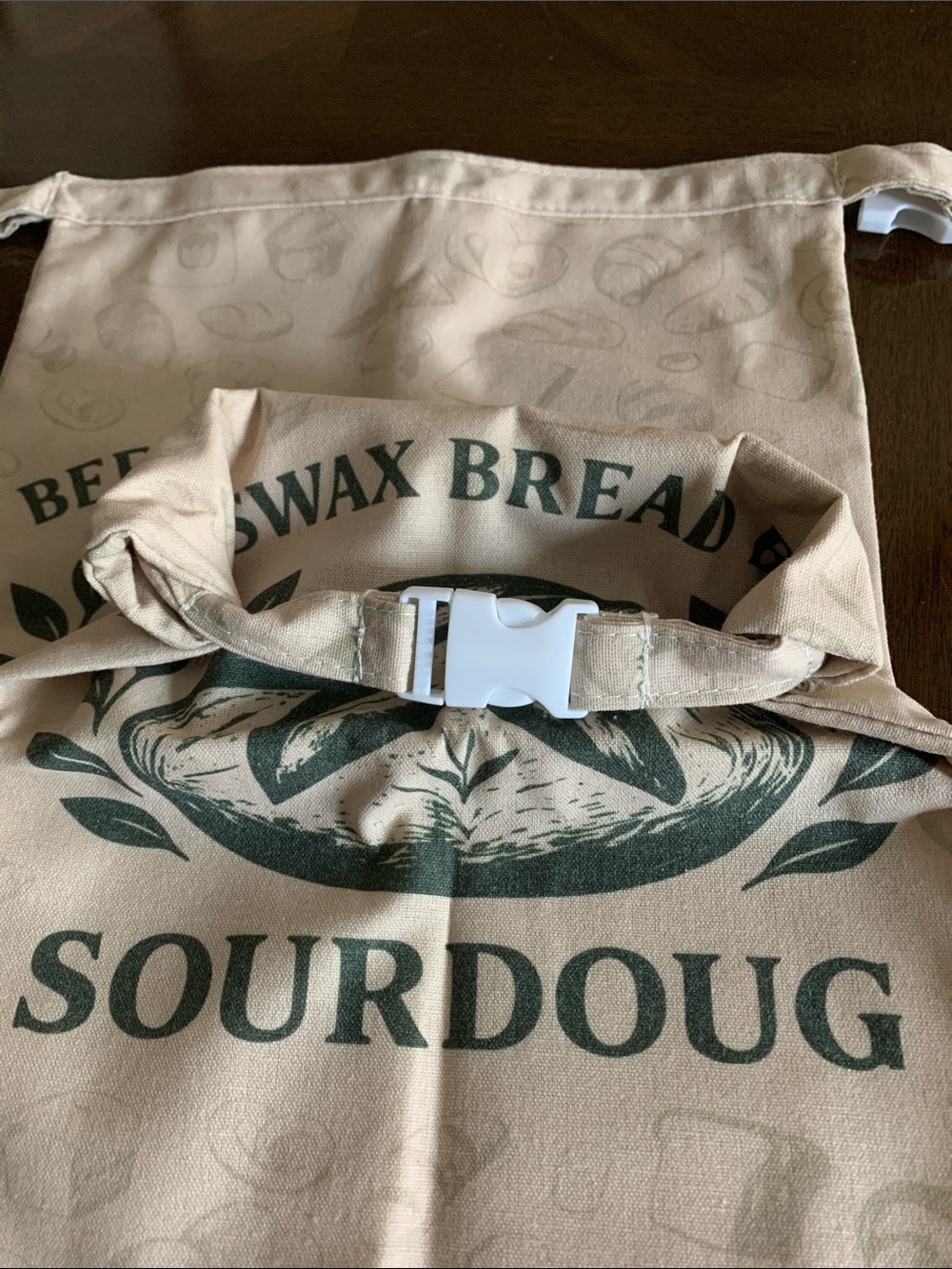 2 pack Organic Linen & Beeswax Large Sourdough Bread Bag & bowl cover NEW in Box - Picture 2 of 9